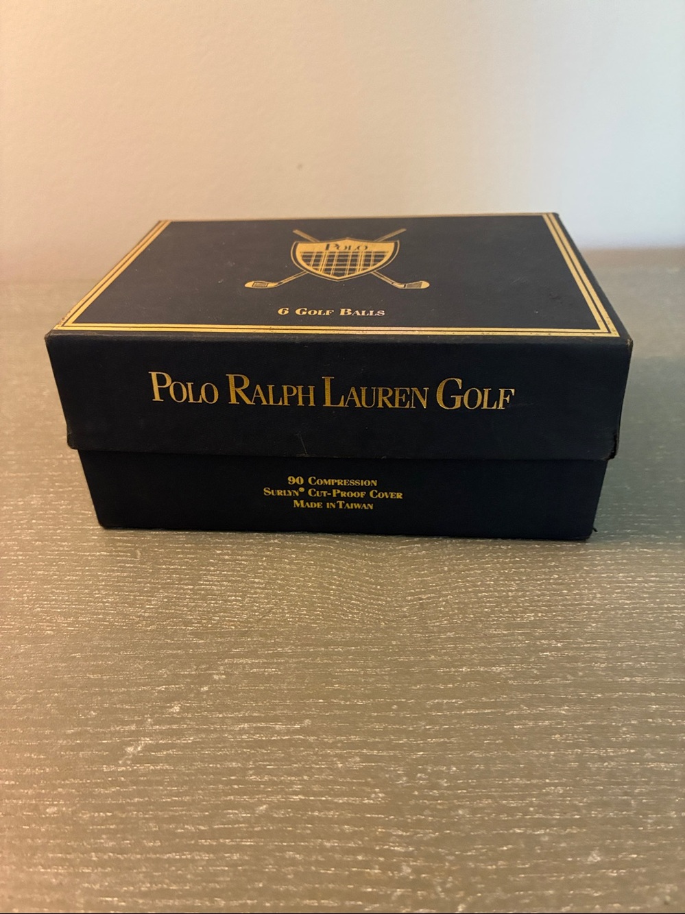 NIB VINTAGE POLO RALPH LAUREN 6 WHITE SURLYN 90 COMPRESSION GOLF BALLS BOX SET - Picture 5 of 8